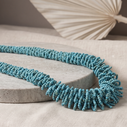 Collar de Chaquira Turquesa