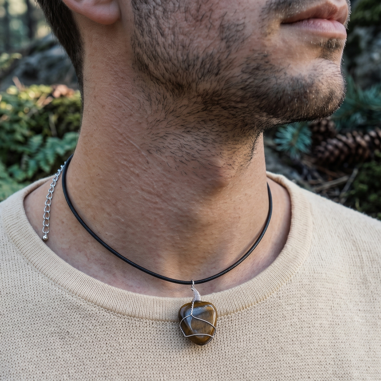 Collar Piedra Ojo de Tigre